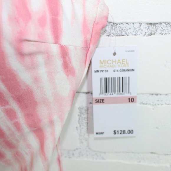 Michael Kors Lace Up Tie Dye One Piece Swimsuit - Picture 4 of 5